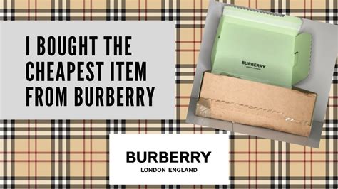 burberry cheapest item.